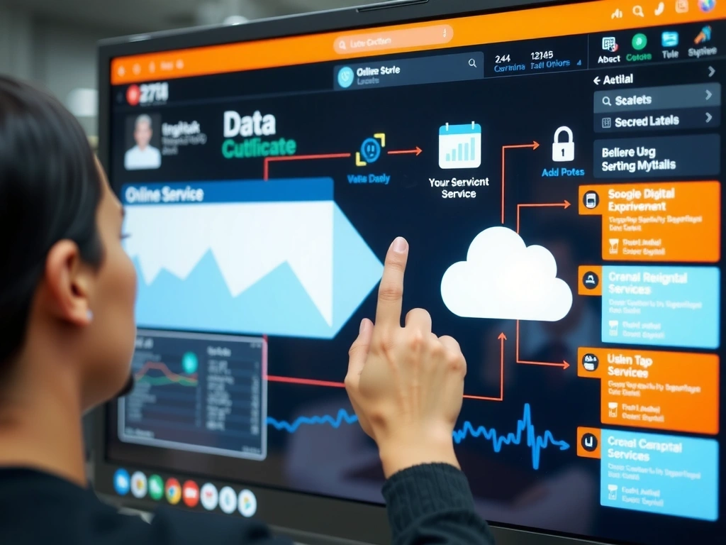 Digitale Schnittstelle für Online-Dienste und Nutzerinteraktionen