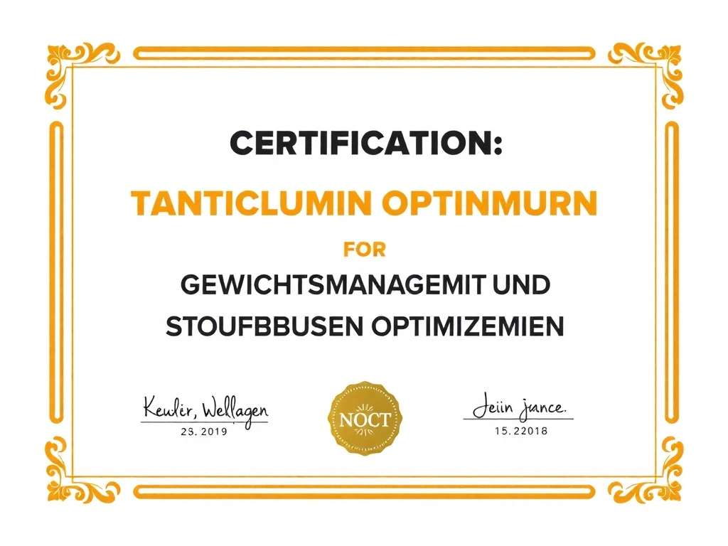Zertifikat: Gewichtsmanagement & Stoffwechsel